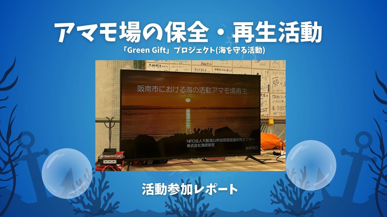 アマモ再生活動に参加しました